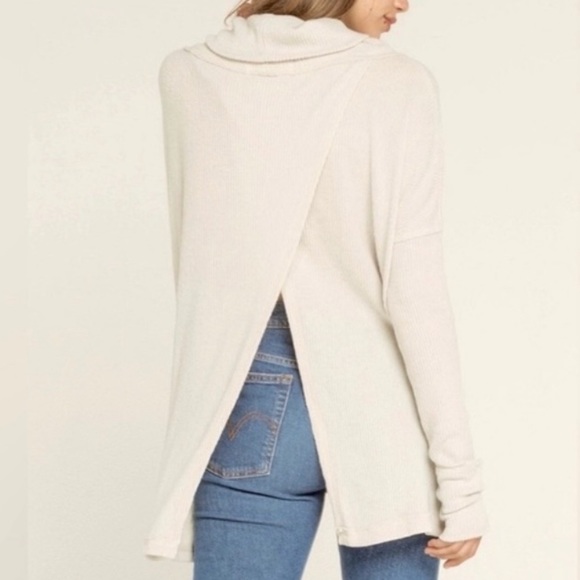 Free People Juicy Long Sleeve Women’s Top in Stone Cole - Picture 3 of 5